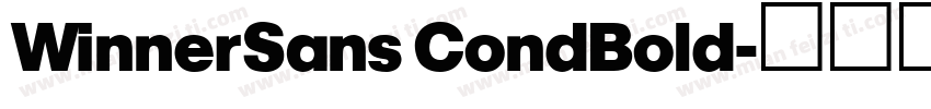 WinnerSans CondBold字体转换